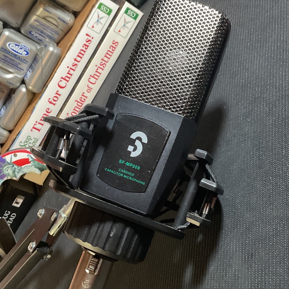 MP008 Black Condenser Microphone Professional Grade